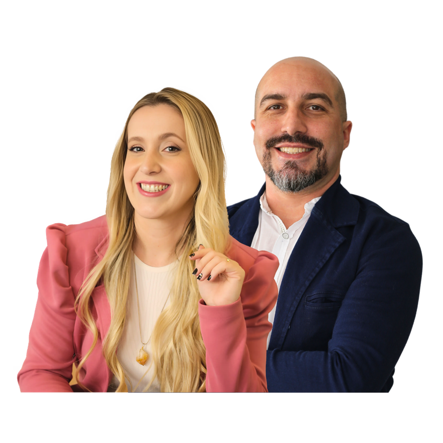 Darlene Abrileri e Tiago Almeida, condutores da Imersão Terapeuta de Sucesso